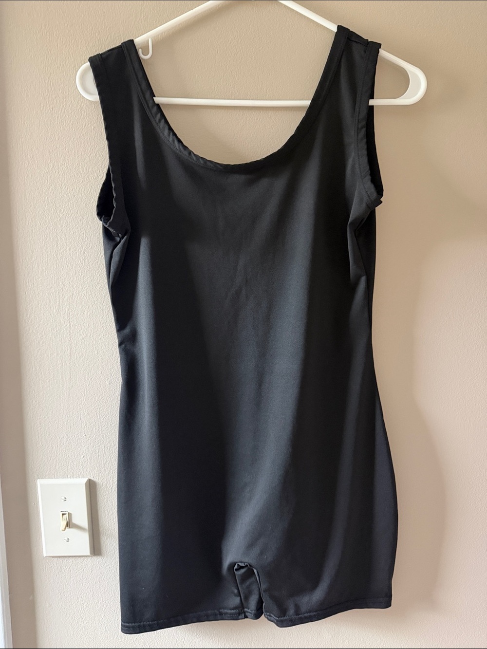 Black Sleeveless Scoop Neck Romper
